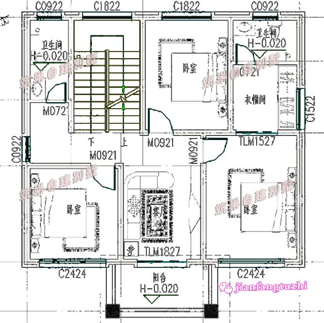 兩套占地100米以內(nèi)的四層農(nóng)村自建房，造價(jià)35萬(wàn)，適合人口較多的家庭建造！