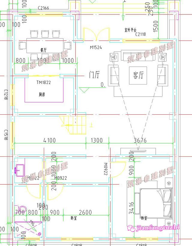 兩套占地100米以內(nèi)的四層農(nóng)村自建房，造價(jià)35萬(wàn)，適合人口較多的家庭建造！