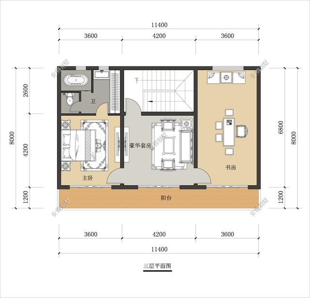 占地95㎡的現(xiàn)代風三層別墅設計圖，宏偉大氣，布局合理，堪比豪宅