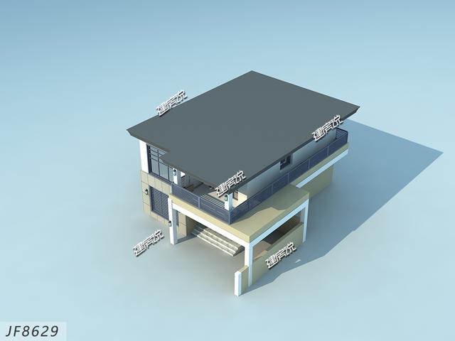 占地158平二層現(xiàn)代別墅設(shè)計(jì)圖，帶有大車庫，實(shí)用，30萬就能蓋起！