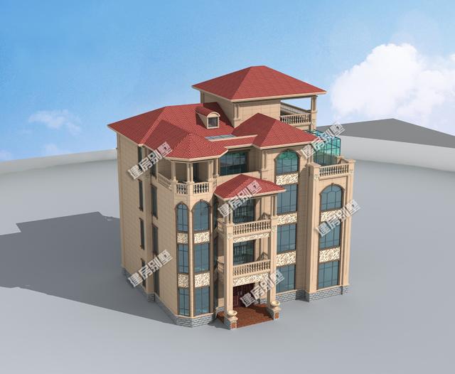 18.1mx15.4m農(nóng)村四層自建房，配備有家庭KTV、健身房、電梯，豪華大氣，算得上是百村心中的第一豪宅了！