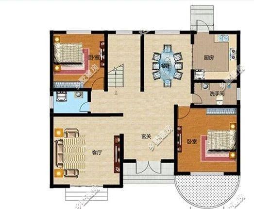 占地143平農村二層歐式自建房，全文化石的外墻，帶你穿越到夢想天堂！