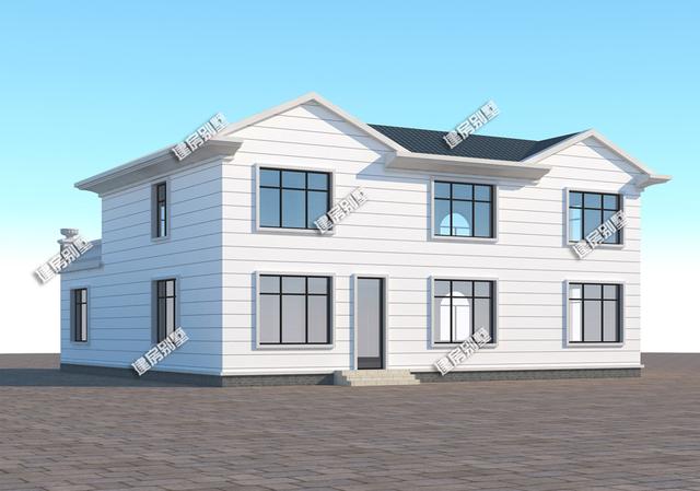 二層農(nóng)村自建房，帶獨(dú)立的車庫，農(nóng)村建房必選！