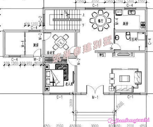 占地100平方米經典二層別墅設計圖，帶露臺，經濟實用，而且也是住起來最舒服，造價20萬！