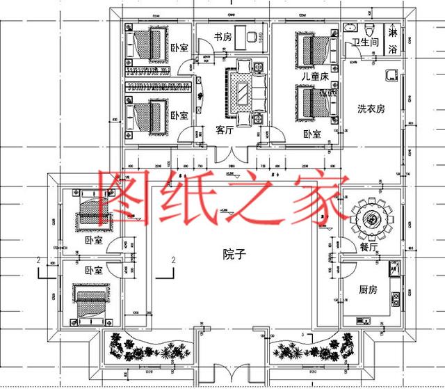 宅基地很大才能修建的一層別墅，占地300平米以上，經濟又實用，低調奢華！