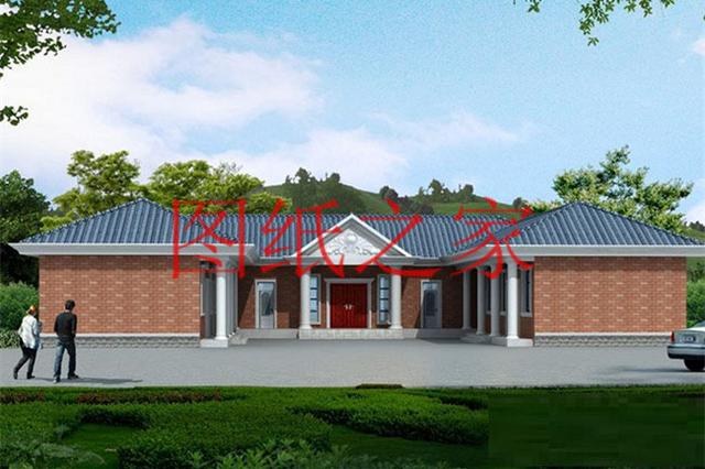 宅基地很大才能修建的一層別墅，占地300平米以上，經濟又實用，低調奢華！