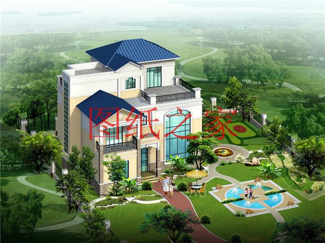 非常引人注目的三層別墅，200平米左右的大戶型，絕對與眾不同！