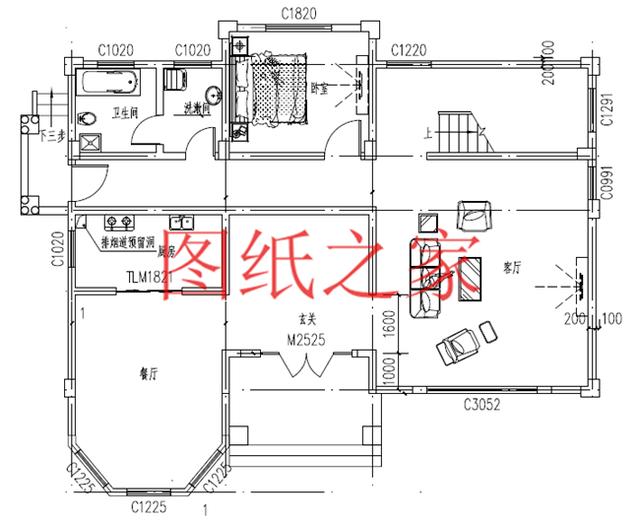 非常引人注目的三層別墅，200平米左右的大戶型，絕對與眾不同！