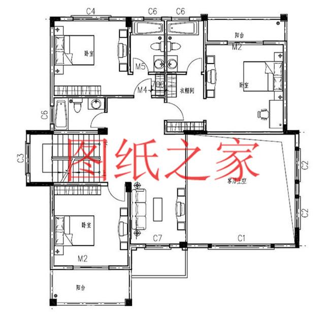 非常引人注目的三層別墅，200平米左右的大戶型，絕對與眾不同！