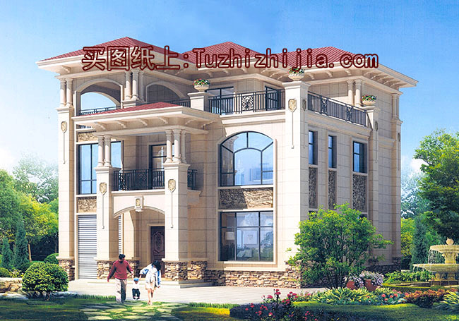 住宅設計公司三層別墅設計圖紙，6套農村自建房設計圖分享給大家！