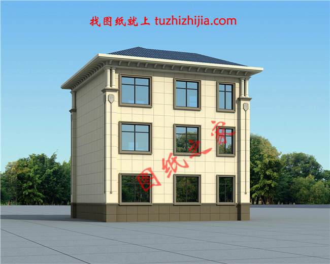 住宅設計公司三層別墅設計圖紙，6套農村自建房設計圖分享給大家！