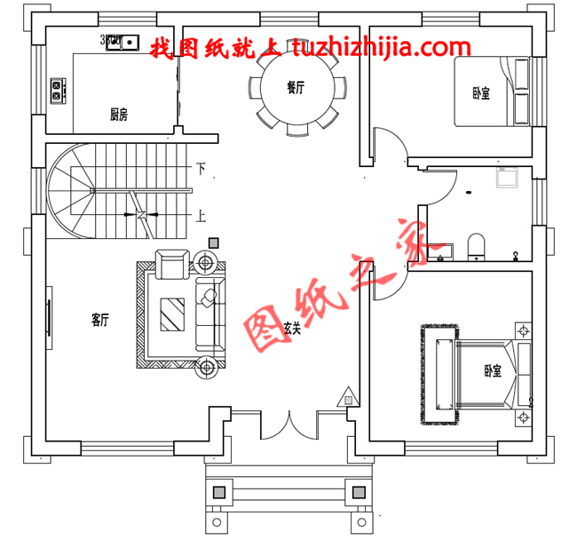 住宅設計公司三層別墅設計圖紙，6套農村自建房設計圖分享給大家！