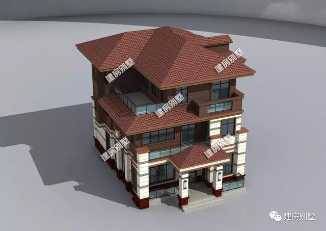 10米×14米農村現代三層別墅設計圖，兩種外觀造型搭配，講真，一眼就看中了。