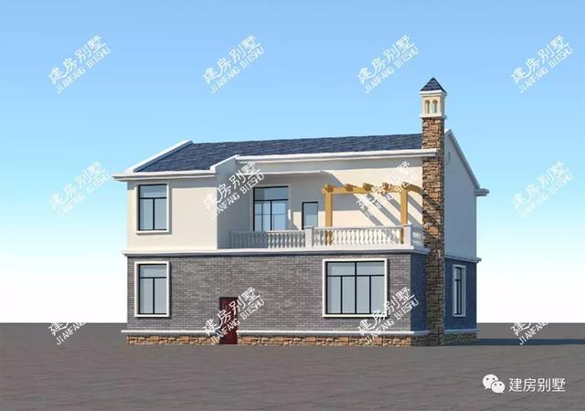 二層簡約農村自建房，帶柴火房和后院，被評選為最合適農村建的戶型，實在是實至名歸。