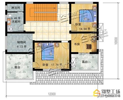 推薦一款最新英式二層別墅設(shè)計圖，紅色外觀亮眼搭配，熱烈大氣造價20萬