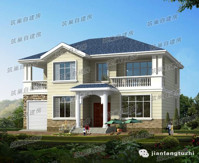 推薦10款造價(jià)25萬(wàn)二層別墅設(shè)計(jì)圖，簡(jiǎn)約大方，有喜歡的就收藏哦