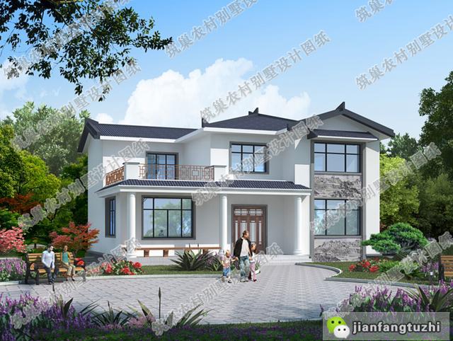 推薦10款造價(jià)25萬(wàn)二層別墅設(shè)計(jì)圖，簡(jiǎn)約大方，有喜歡的就收藏哦