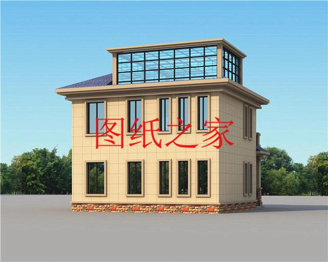 占地90平米左右的二層別墅，開間不到10米，非常實(shí)用的小戶型！