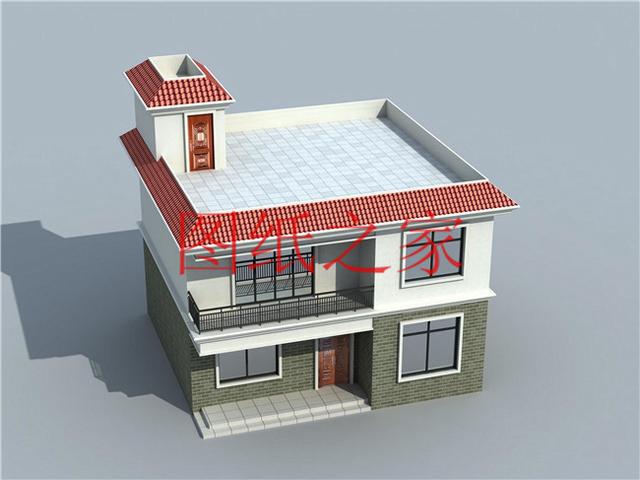 占地90平米左右的二層別墅，開間不到10米，非常實(shí)用的小戶型！