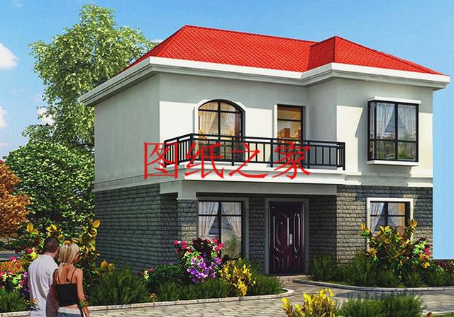 占地90平米左右的二層別墅，開間不到10米，非常實(shí)用的小戶型！