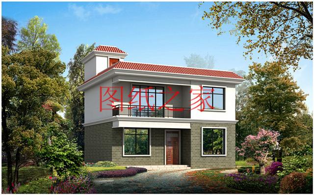 占地90平米左右的二層別墅，開間不到10米，非常實(shí)用的小戶型！