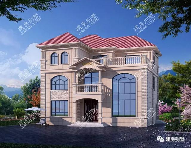 13×10.7米三層農村自建房，帶挑空休閑茶室，看了肯定不讓你失望！