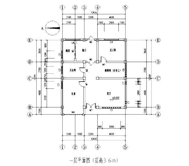 占地135平方米簡約三層農村自建房，布局合理，方正大氣。