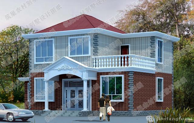 推薦兩款非常經典的占地100平的二層自建房，簡單易建，經濟實惠，很多人都在建！