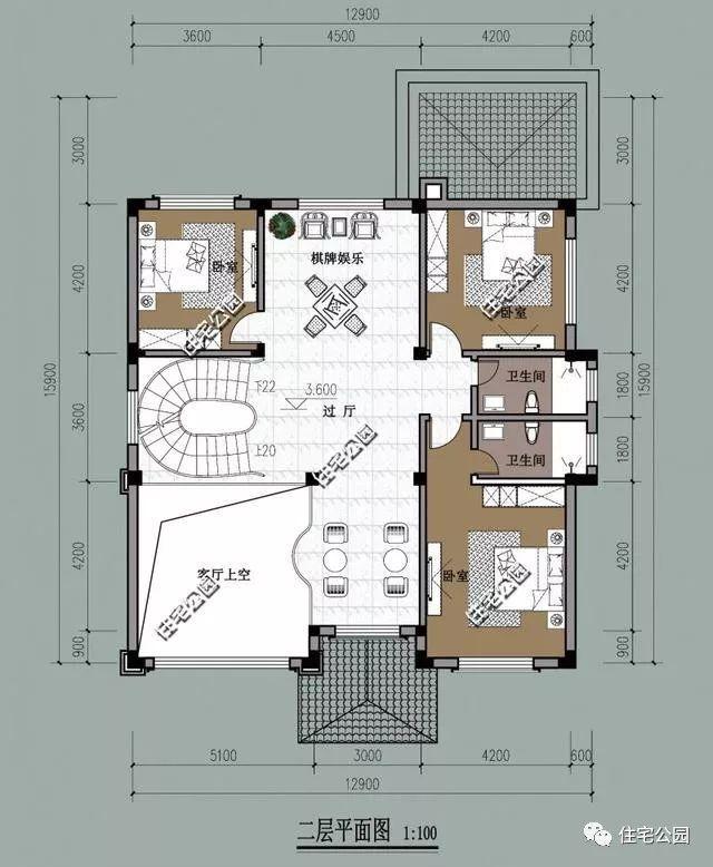 農村三層經典簡歐別墅設計圖，簡單大氣，新建起來的房子就是不一般，處處都透露著高級感。