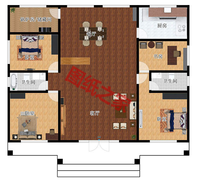 6套住宅設計公司最新一層別墅設計圖，你心動了嗎？