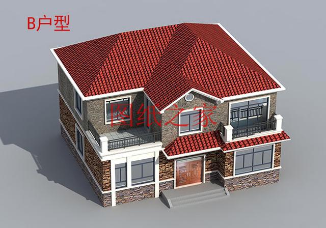 漂亮實用又省錢的二層別墅，占地150平米造價只要25萬！