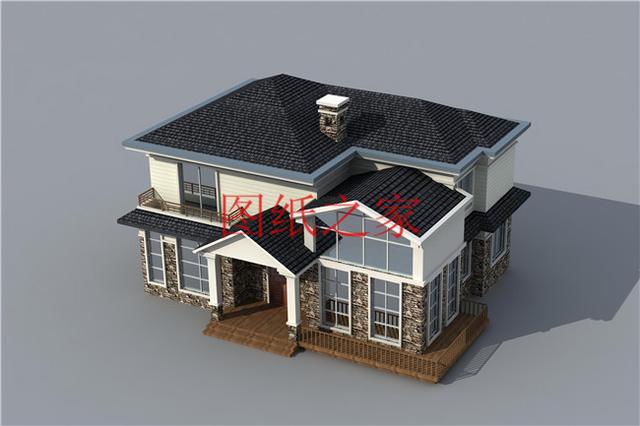 漂亮實用又省錢的二層別墅，占地150平米造價只要25萬！