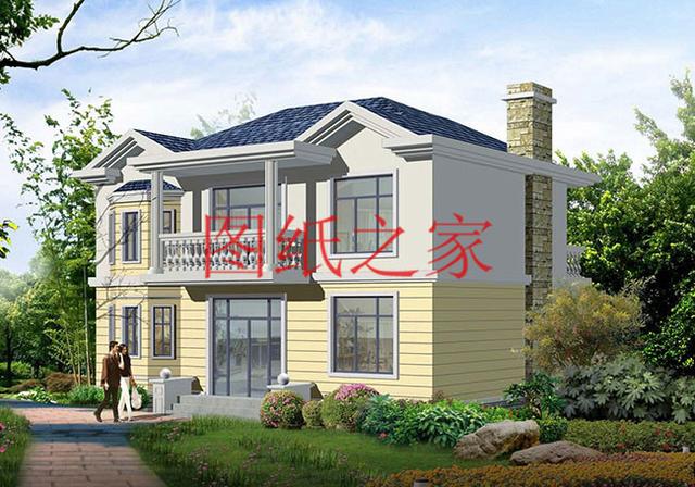 小巧精致的二層別墅，外觀和戶型都是滿分，一看見就想建一套！