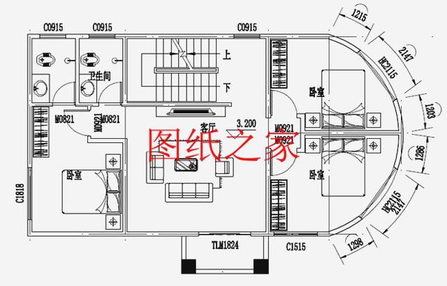 小巧精致的二層別墅，外觀和戶型都是滿分，一看見就想建一套！