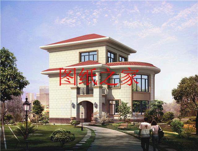 小巧精致的二層別墅，外觀和戶型都是滿分，一看見就想建一套！