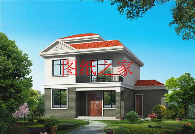 小巧精致的二層別墅，外觀和戶型都是滿分，一看見就想建一套！