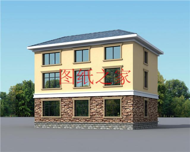 30萬(wàn)建好三層別墅，100平米的方正戶型，舒適宜居、美觀大氣！