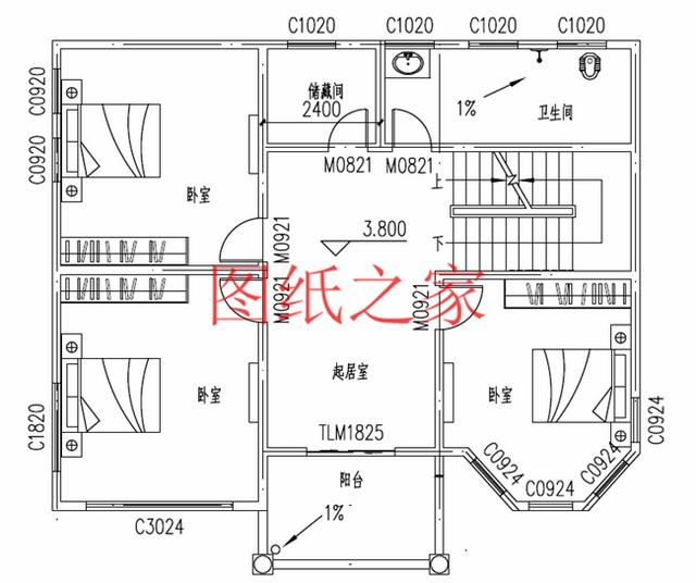 30萬(wàn)建好三層別墅，100平米的方正戶型，舒適宜居、美觀大氣！
