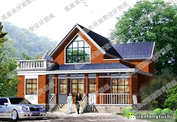 占地168平農村二層自建房，簡單又耐看，戶型精致美觀，帶圍廊+露臺