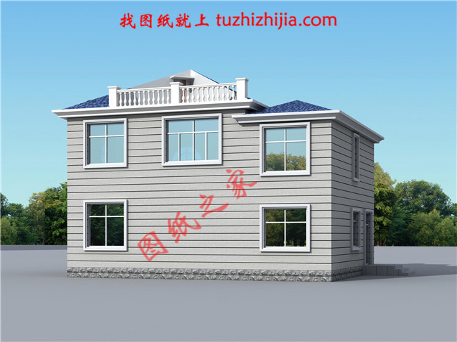 簡潔大氣農村二層小別墅設計圖，布局合理實用，堪稱經典！