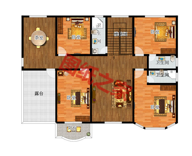 簡潔大氣農村二層小別墅設計圖，布局合理實用，堪稱經典！