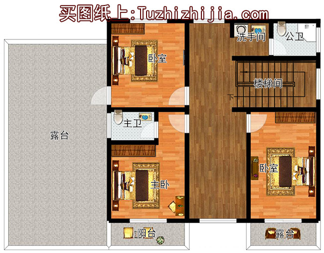 簡潔大氣農村二層小別墅設計圖，布局合理實用，堪稱經典！