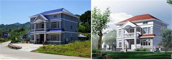 占地130平農村三層小洋樓，簡約大氣，帶多個臥室套房，功能齊全，居住舒適。