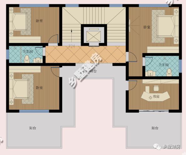 兩款新中式農村別墅設計圖，喜歡就收藏留著用吧！