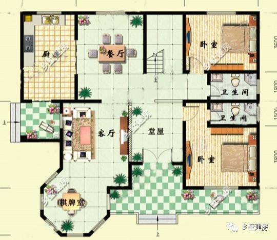 三款帶露臺(tái)的農(nóng)村別墅設(shè)計(jì)圖，簡(jiǎn)單實(shí)用，在農(nóng)村建一棟倍有面子！