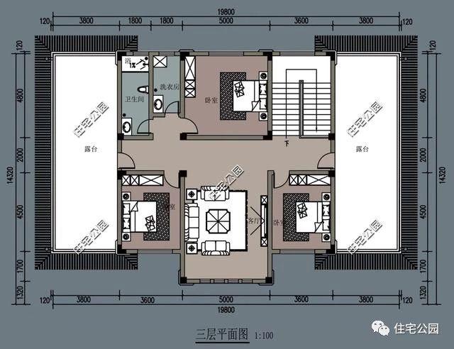 經典歐式別墅設計圖，臥室足有12間，再也不怕沒地方住！