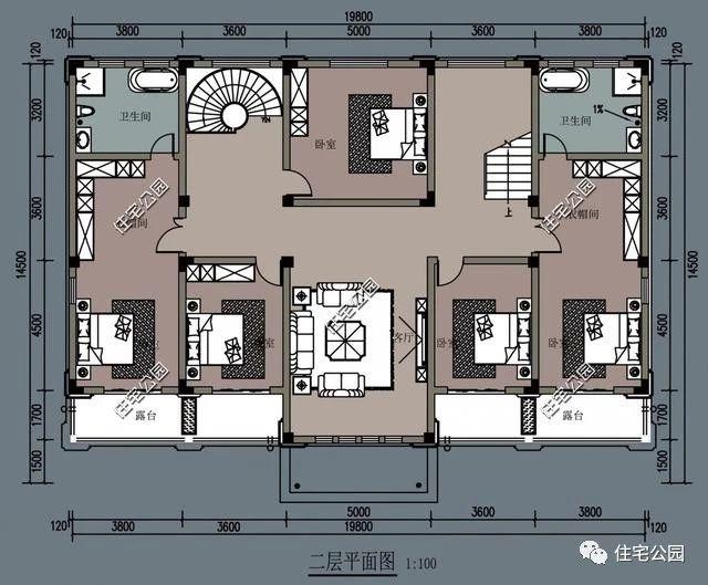 經典歐式別墅設計圖，臥室足有12間，再也不怕沒地方住！