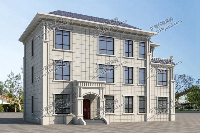 自建三層別墅設計圖，造價50萬，實在太漂亮！