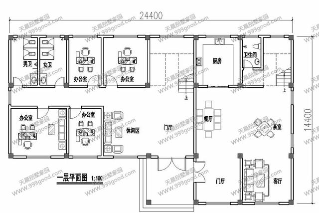 古典歐式和徽派中式結(jié)合的別墅設(shè)計圖，造型挺別致。