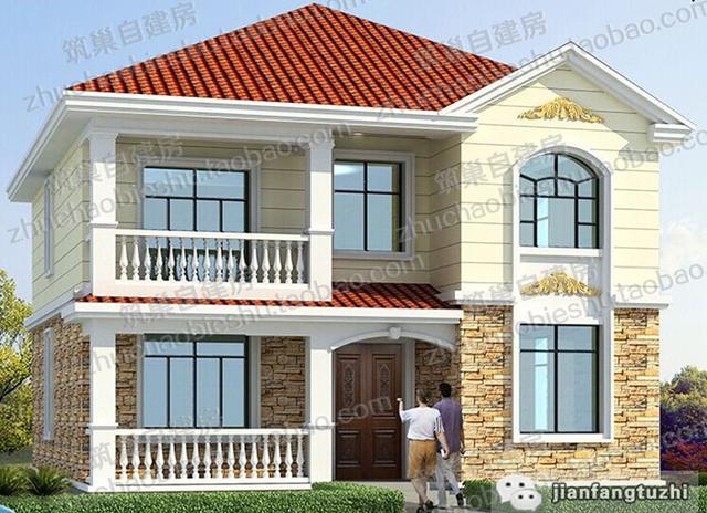 5款農村自建房，造價30萬內，二層120㎡左右。